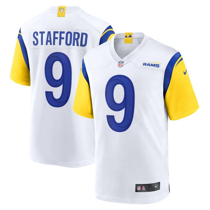 Men Los Angeles Rams #9 Matthew Stafford Nike White Player Game NFL Jersey